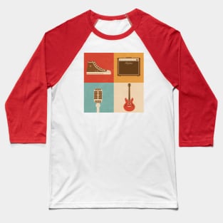 Retro rock Baseball T-Shirt